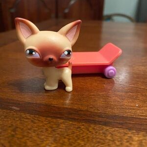 Littlest Pet Shop Chihuahua #1 with Magnetic Skateboard
